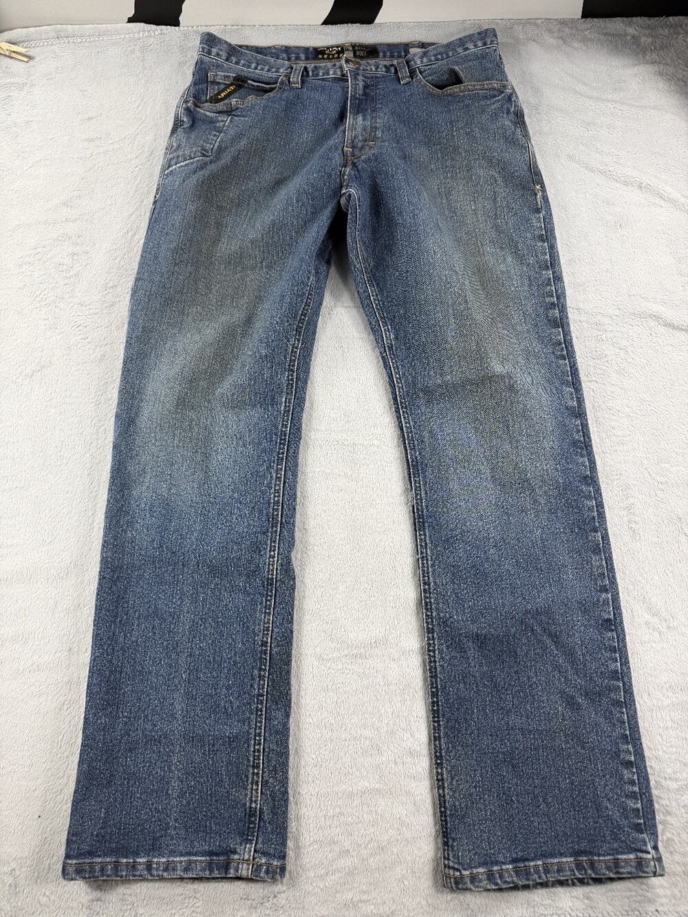 Ariat Rebar M4 Relaxed Boot Cut Jeans Mens Size 34x36 Blue Denim Workwear
